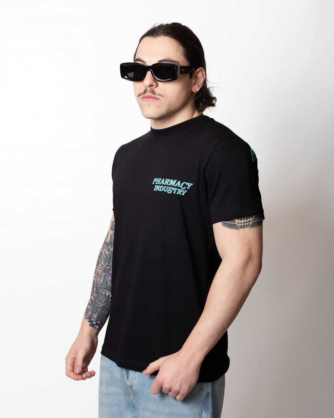 T-Shirt Pharmacy Industry con stampe logate uomo