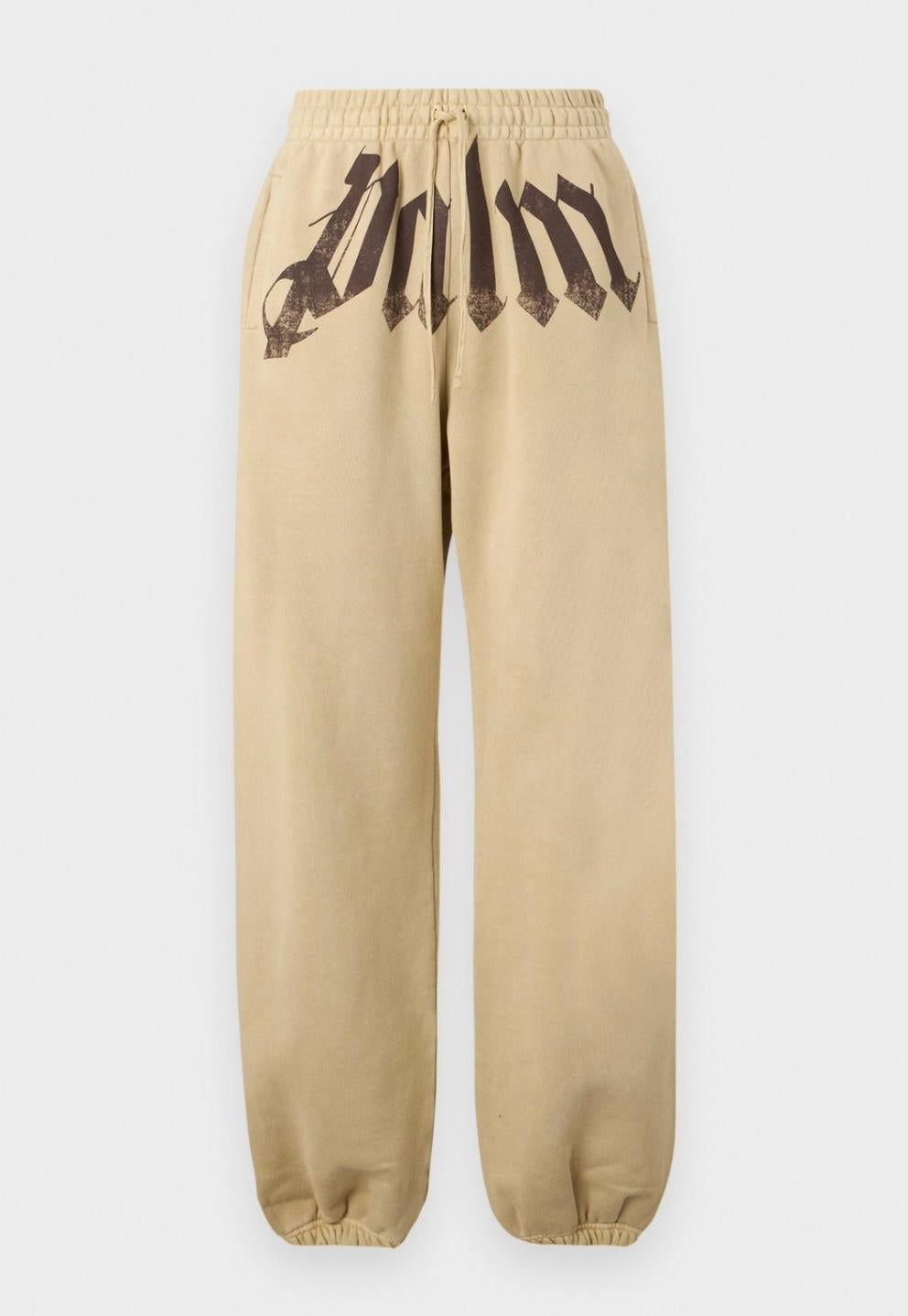 Pantalone Palm Angels in felpa "Big Waist Logo" uomo