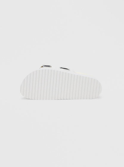 Ciabatte Versace Jeans Couture con fibbie logate donna