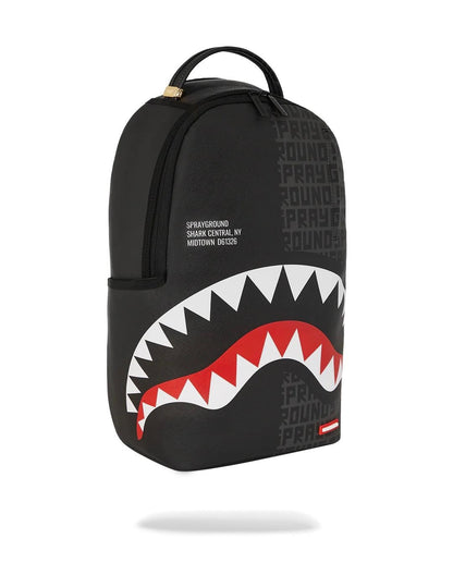 Zaino Sprayground nero Shark central split infinity dlxsv backpack