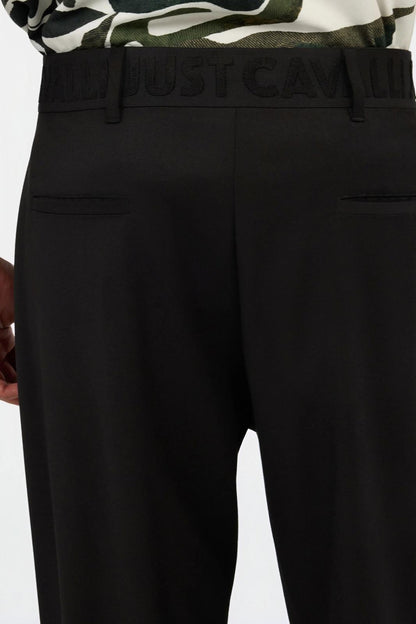 Pantalone Just Cavalli in twill con fascia logata uomo