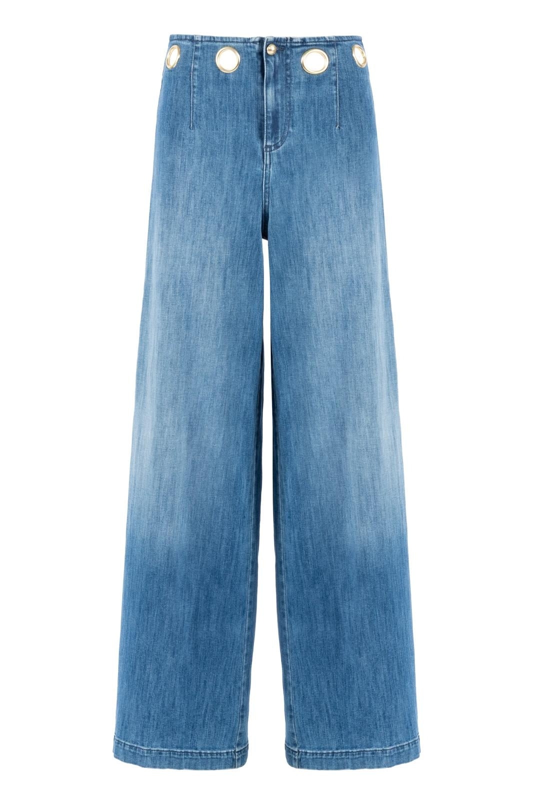 Jeans Nenette wide leg con dettagli cut-out donna
