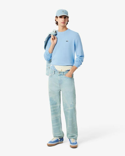 Maglia Lacoste girocollo con logo multicolor uomo