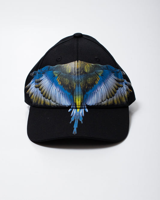 Cappello Marcelo Burlon con visiera "Wings Colorfull Blue"