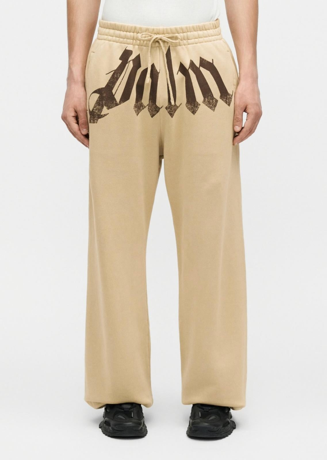 Pantalone Palm Angels in felpa "Big Waist Logo" uomo