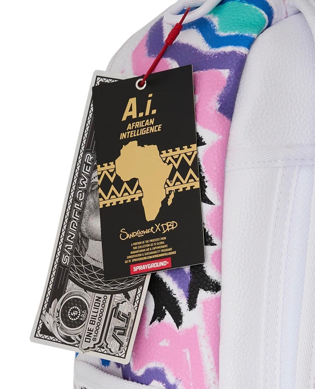 Zaino Sprayground bianco AI FRINGE BACKPACK