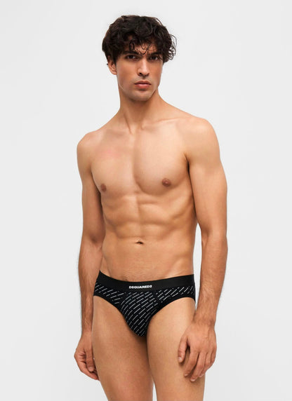 T-Shirt e Boxer Dsquared2 con logo all-over uomo