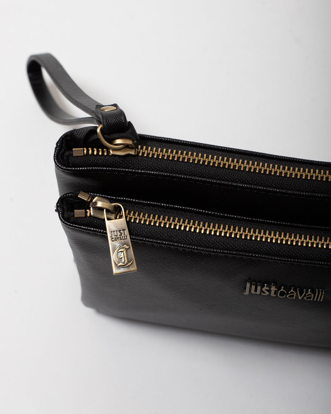 Pochette Just Cavalli "Metal lettering" in ecopelle