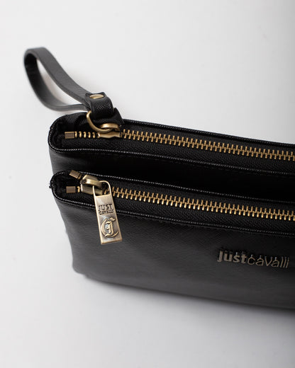 Pochette Just Cavalli "Metal lettering" in ecopelle