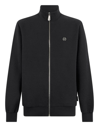 Felpa Philipp Plein Jacquard Monogram con patch logo