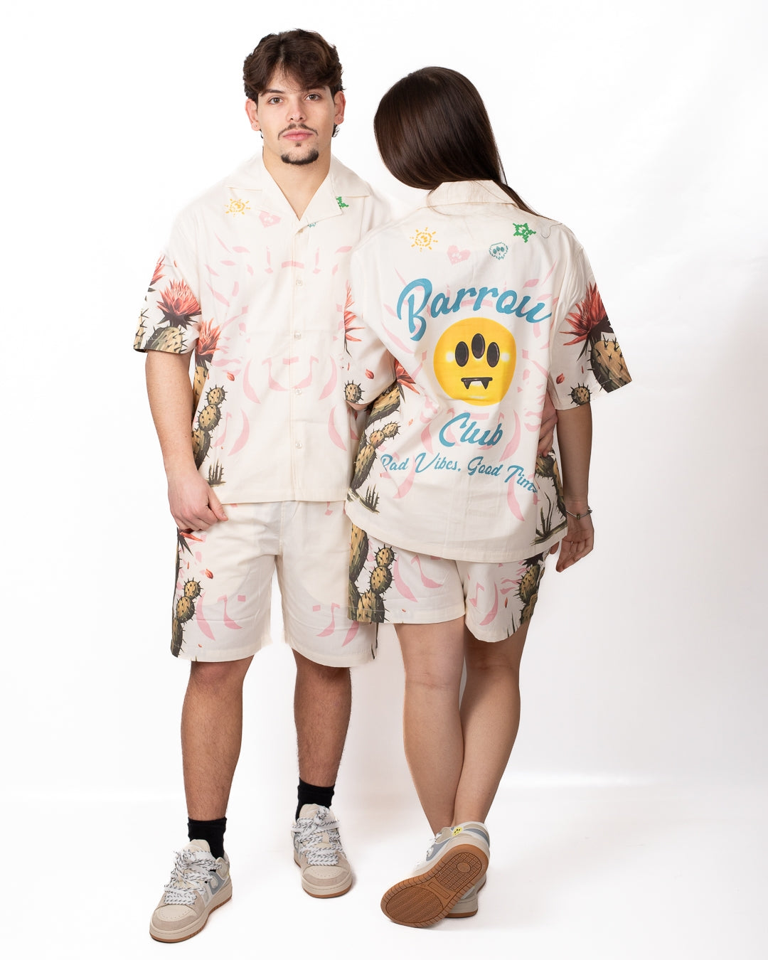 Camicia Barrow "Bad Vibes, Good Times"