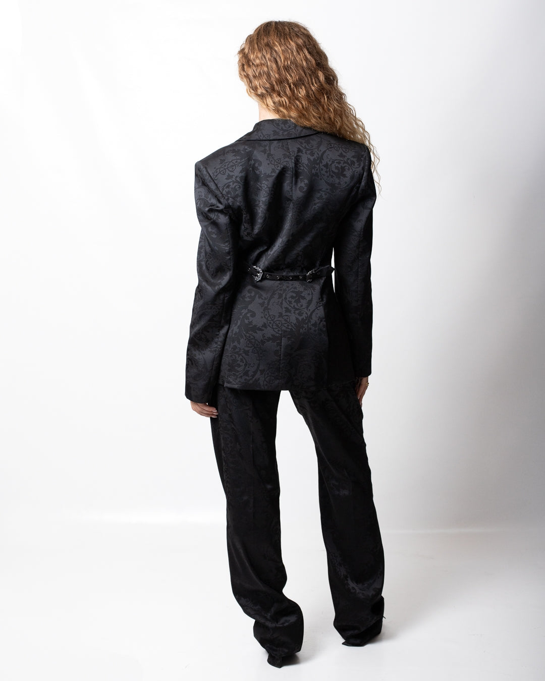 Giacca blazer Versace Jeans Couture "Satin Barocco" monopetto donna