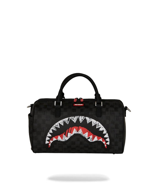 Borsa Sprayground nero "SCRIBBLE SHARK MINI DUFFLE"