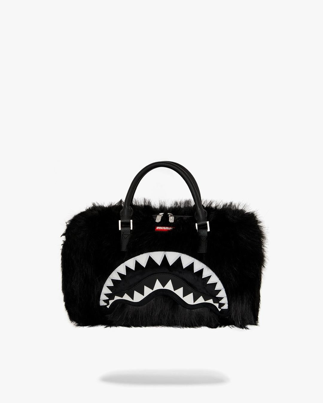 Borsa Sprayground nero "FUR CRAY BLACK MINI DUFFLE"