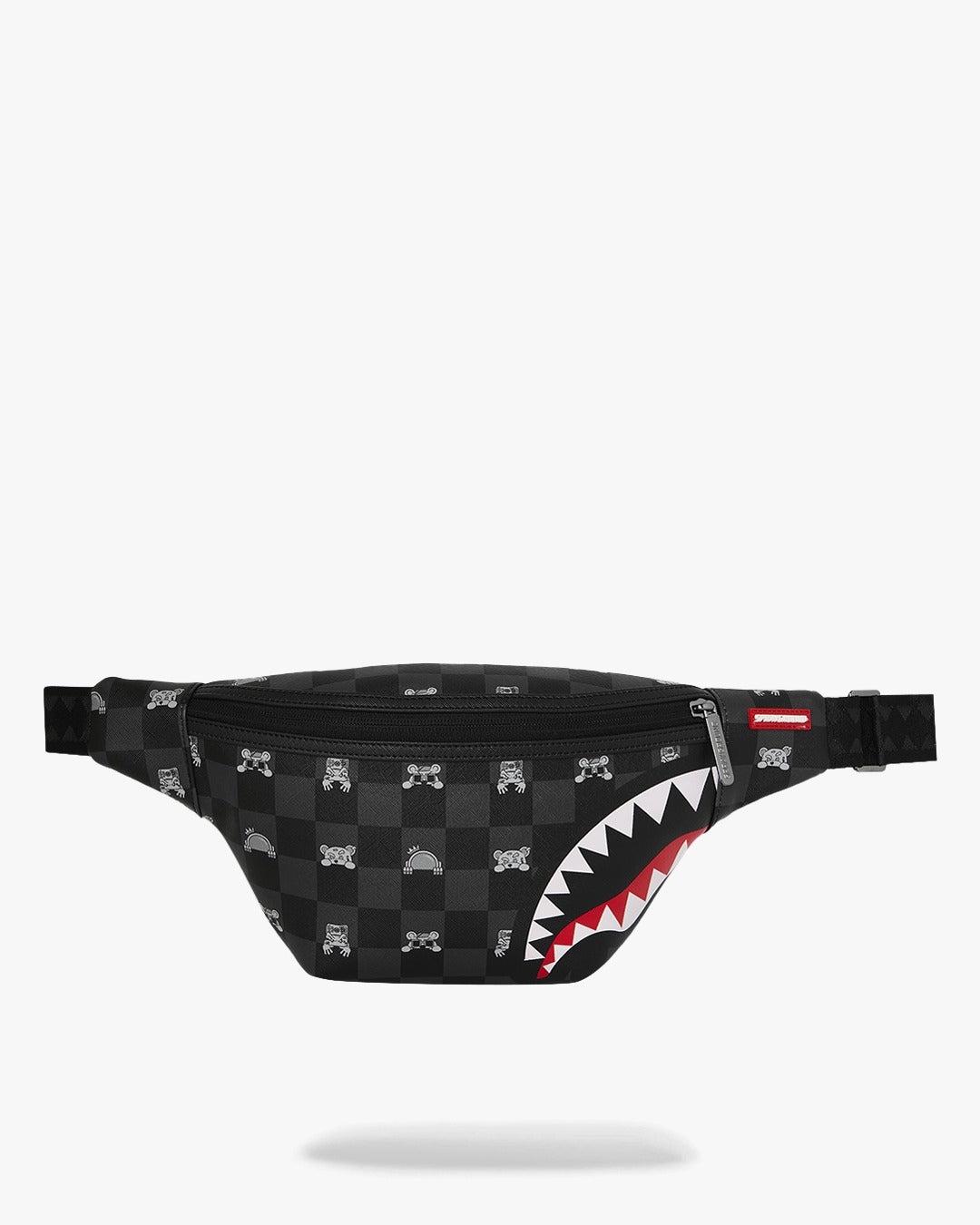 Marsupio Sprayground nero GRAY PEEKING CHARACTER CHECK SAVVY CROSSBODY