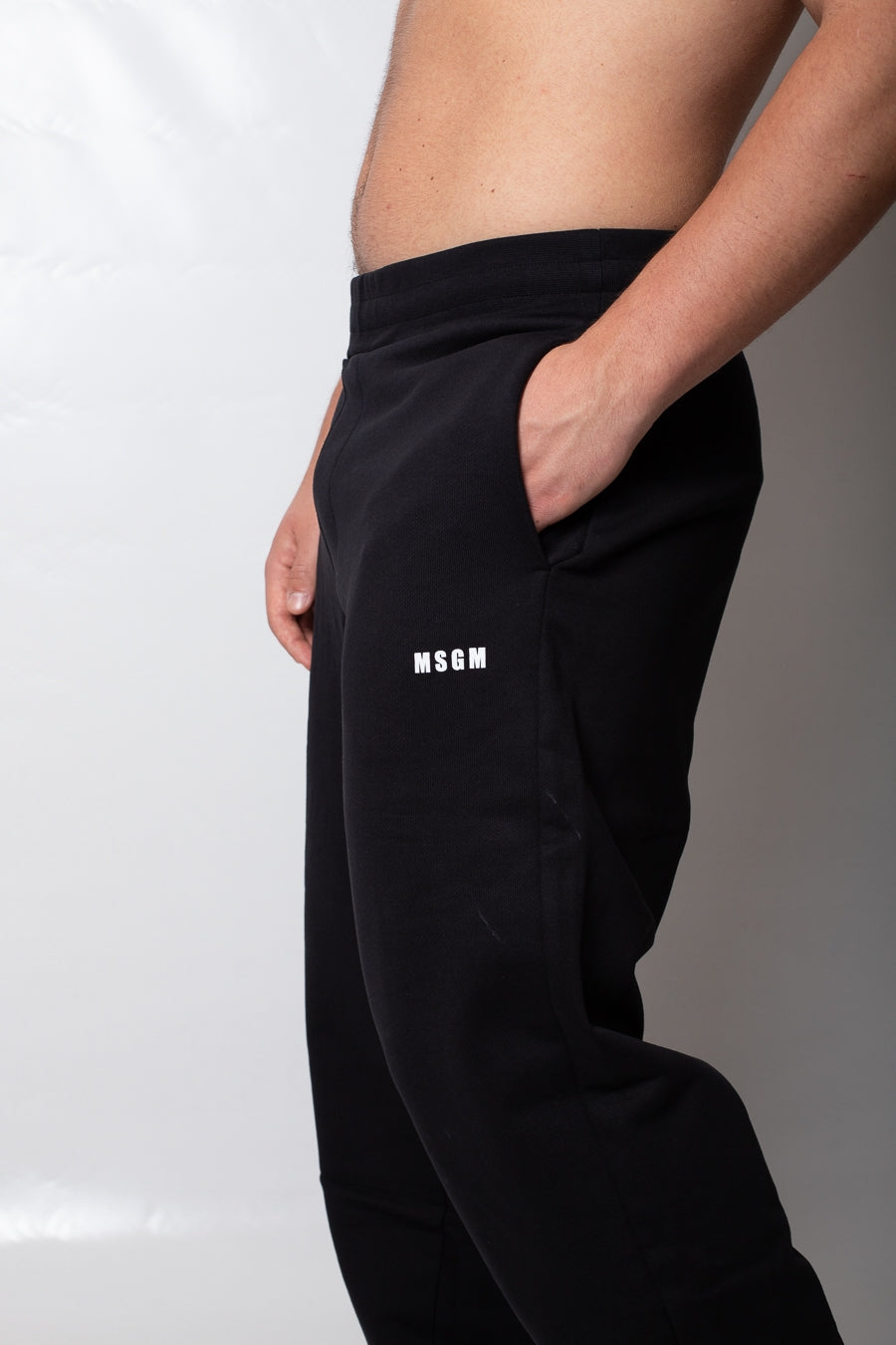 Pantalone MSGM in felpa con logo minimal