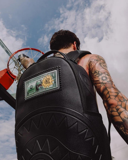 Zaino Sprayground nero REAL MONEY BACKPACK 