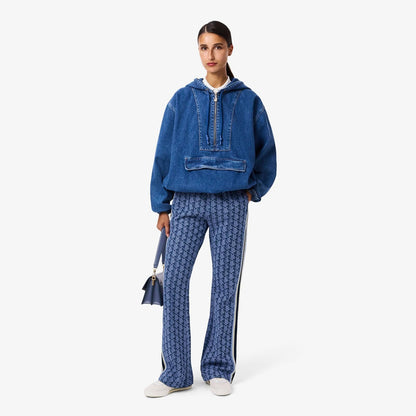 Pantalone Lacoste logato allover donna