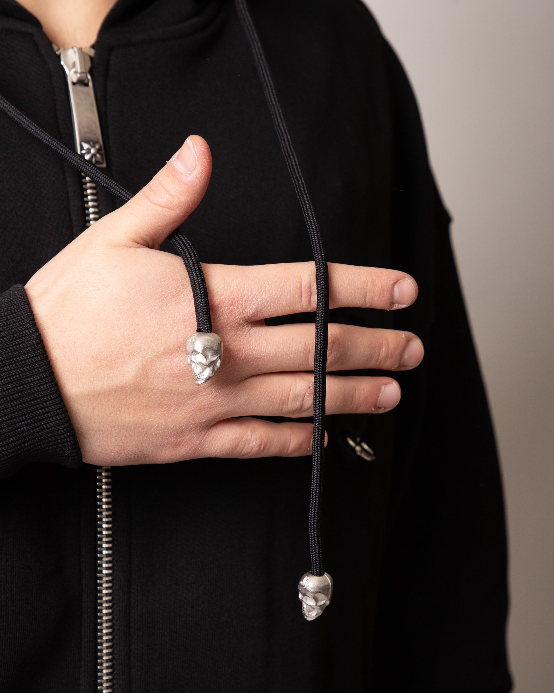Felpa John Richmond fullzip con cappuccio "Piercing" uomo