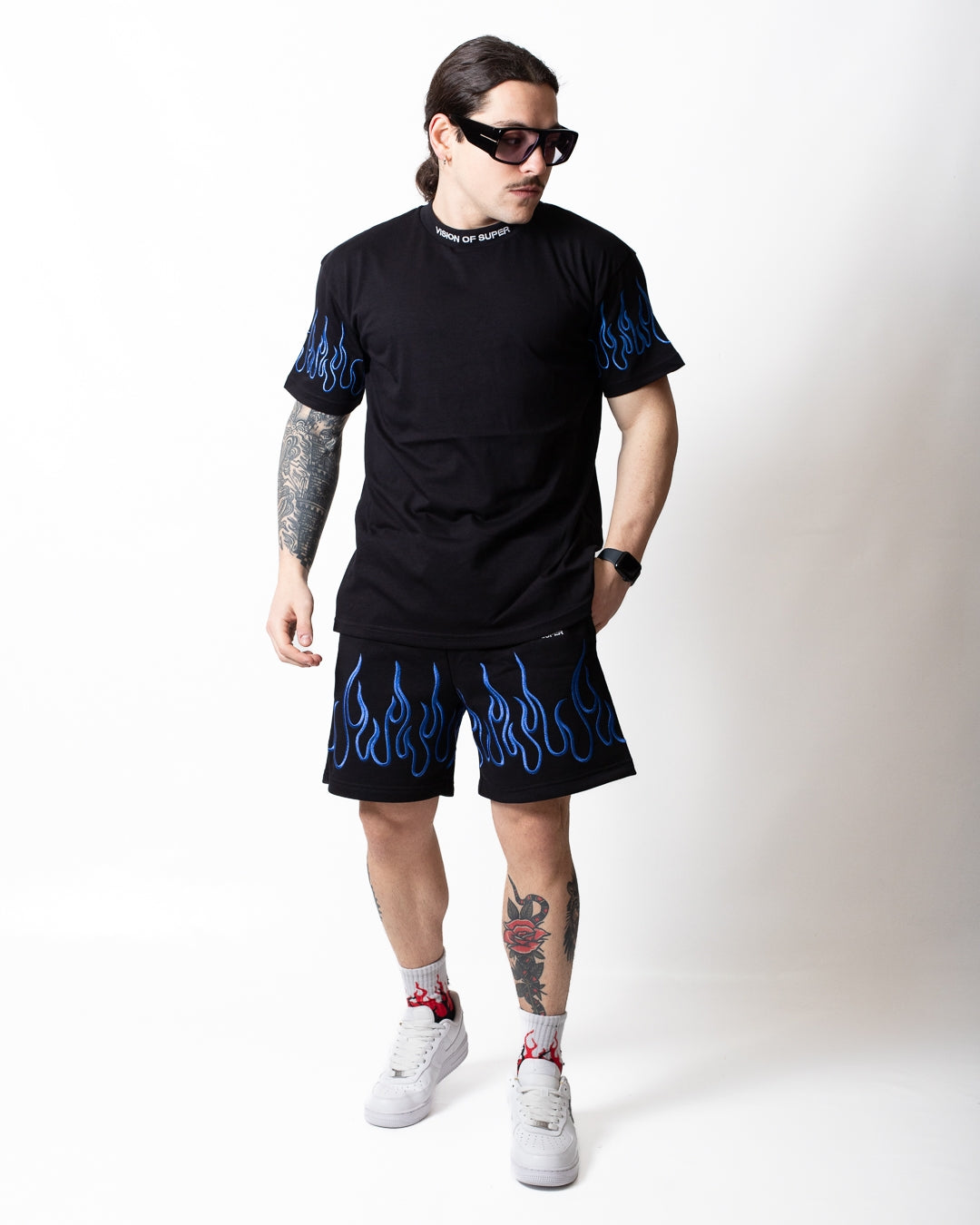 Bermuda Vision of Super "Blue Flames" uomo
