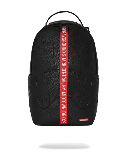 Zaino Sprayground nero Shark central next stop zip dlxsv backpack
