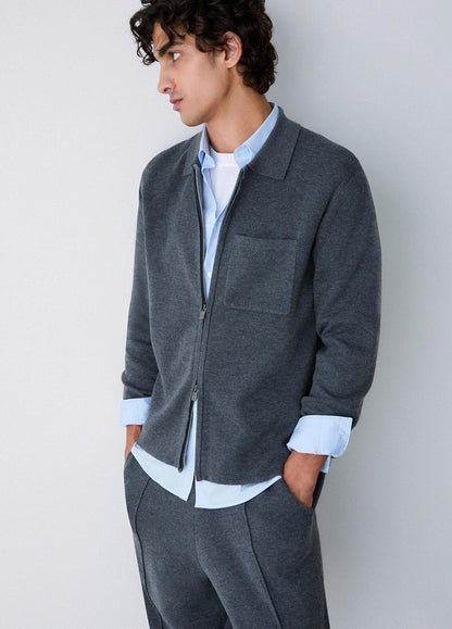 Cardigan Liu Jo full zip con logo metallico