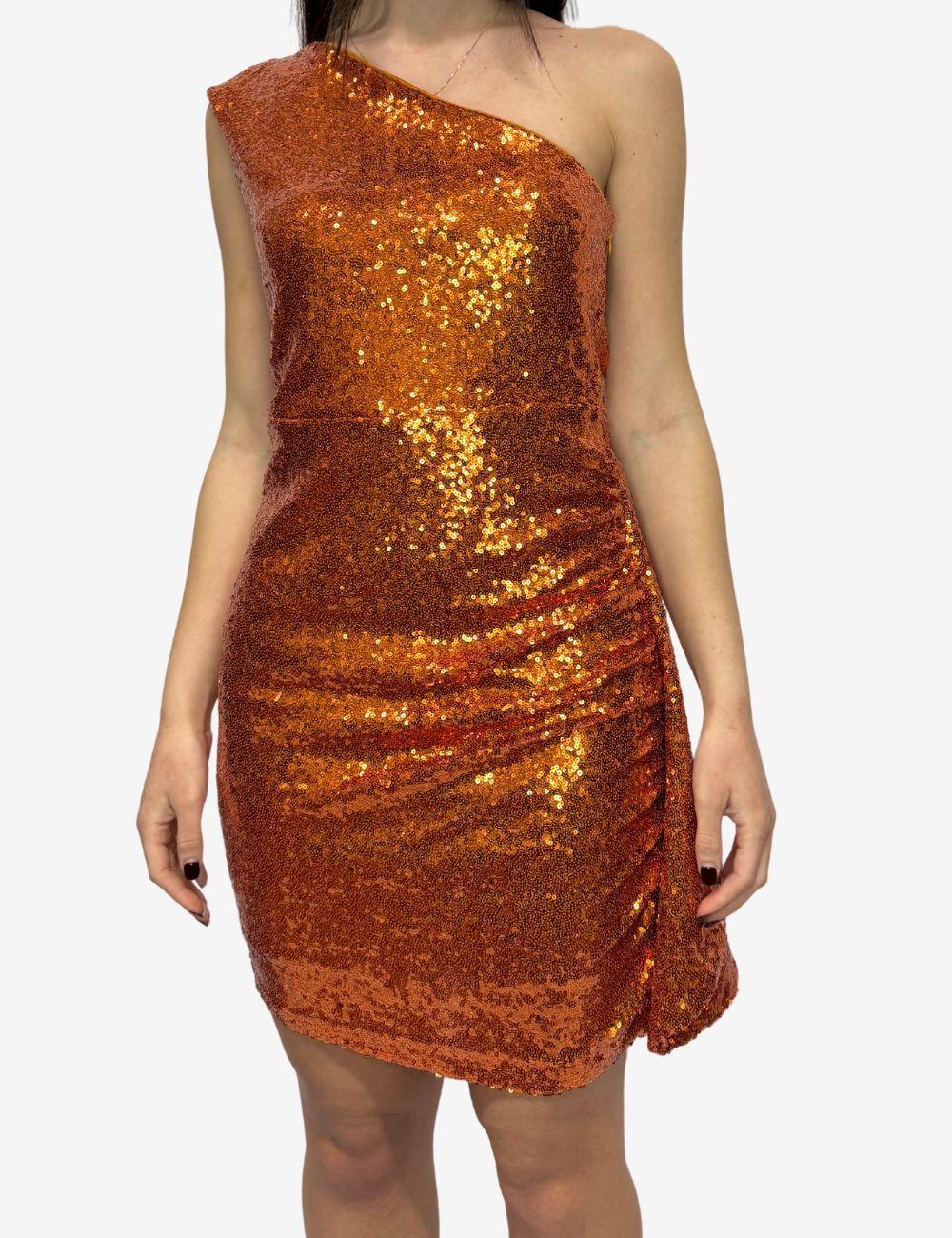Abito Silvian Heach monospalla con paillettes donna