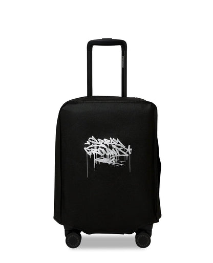 Valigia Sprayground nero printed zipper shark carry-on luggage trolley