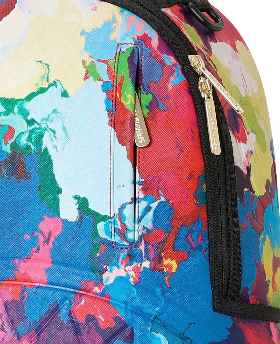 Zaino Sprayground bianco HIDEKI SAIJO ABSTRACT FLOW BACKPACK