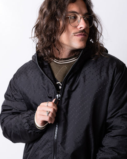Giubbotto Richmond X in nylon con logo all-over uomo