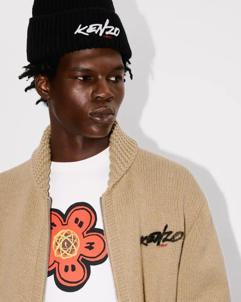 Cardigan Kenzo Paris "Futura" in lana uomo