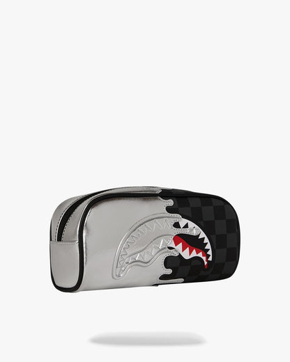 Pochette Sprayground nero SILVER SIDE DRIP BLACK CHECK PENCIL POUCH