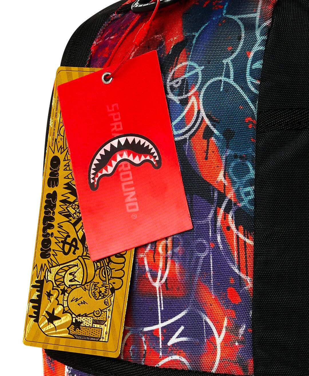 Zaino Sprayground rosso DIABLO GRAFF MURAL BACKPACK