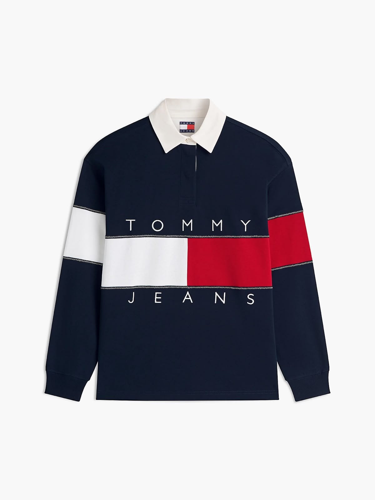 Polo Tommy Jeans "Flag Rugby" donna