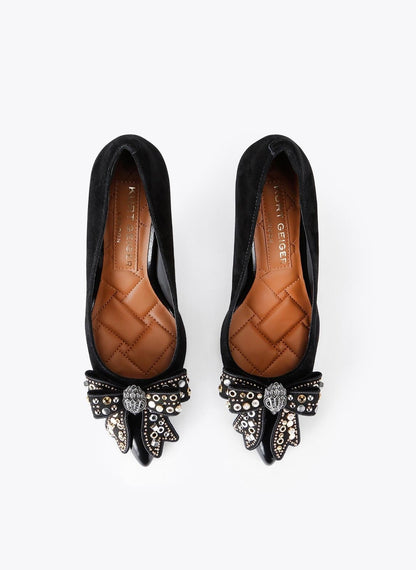 Tacchi Kurt Geiger "Belgravia Stud Bow" donna