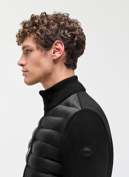 Giubbotto Colmar Hybrid imbottito con maniche in maglia e finitura opaca
