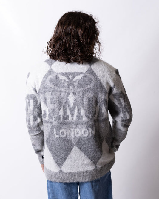 Cardigan Richmond X misto lana e mohair "London" uomo