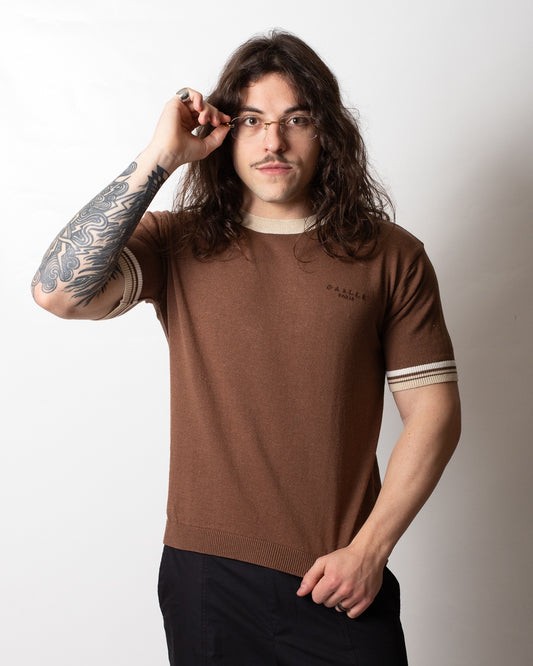 T-Shirt Gaelle girocollo in maglia uomo