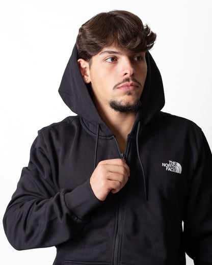 Felpa The North Face fullzip con cappuccio logata uomo