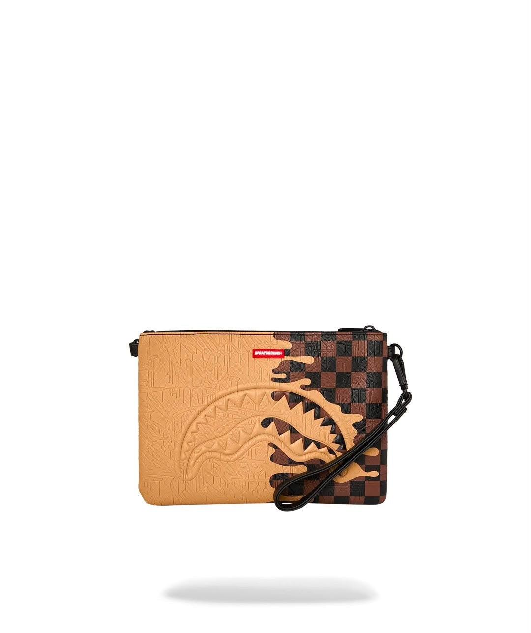 Pochette Sprayground marrone HENNY MELT CROSSOVER CLUTCH con tracolla