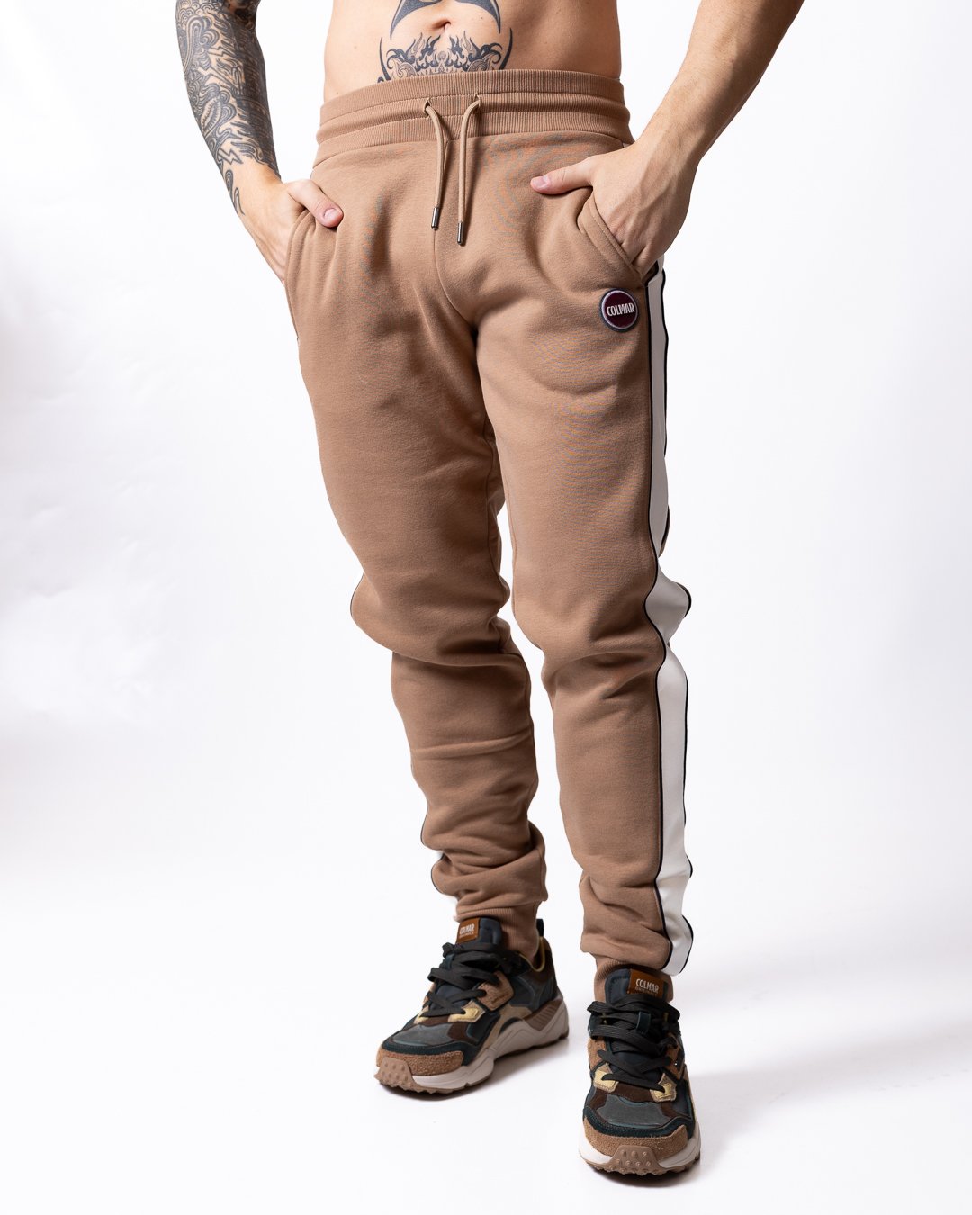 Pantalone Colmar color block in felpa uomo