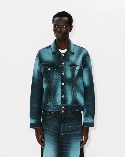 Giubbotto Kenzo Paris in jeans "Kenzo Boke Heart" uomo
