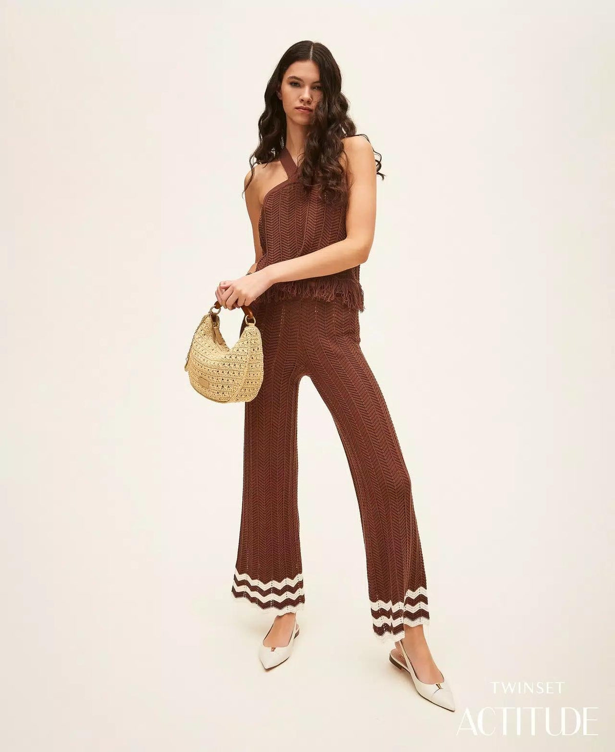 Pantalone Twinset Actitude in maglia donna