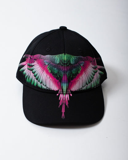 Cappello Marcelo Burlon con visiera "Wings Colorfull Pink"