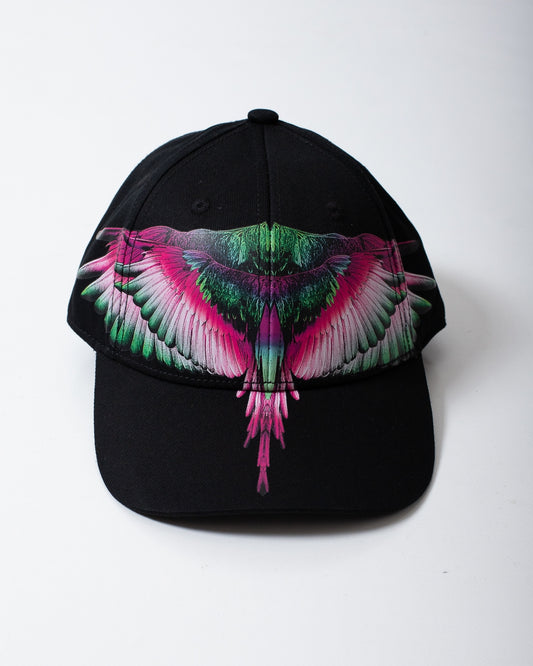 Cappello Marcelo Burlon con visiera "Wings Colorfull Pink"