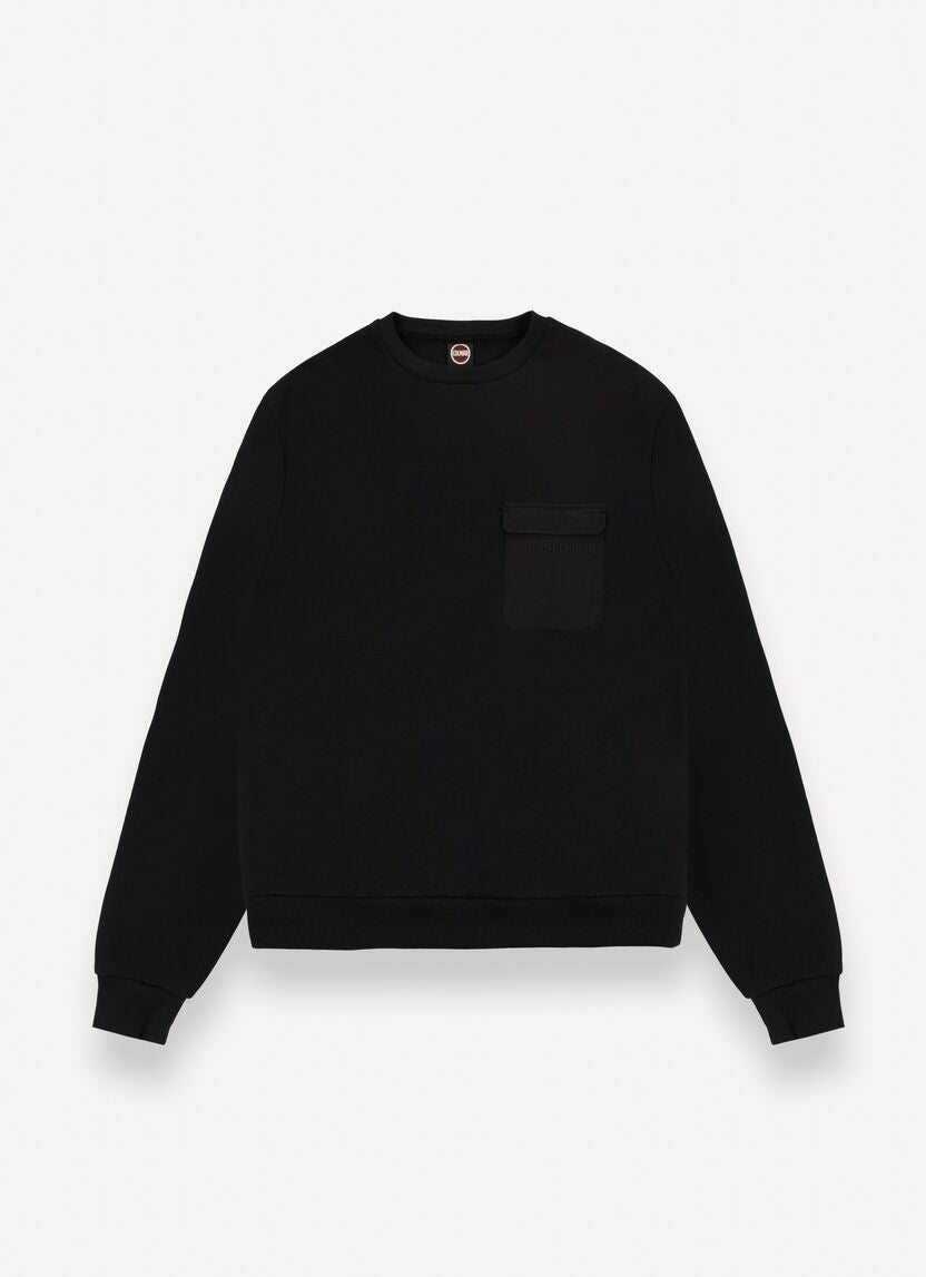 Felpa Colmar girocollo con tasca in nylon uomo