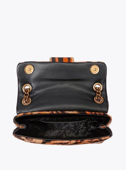 Borsa Kurt Geiger in cavallino con stampa tigrata