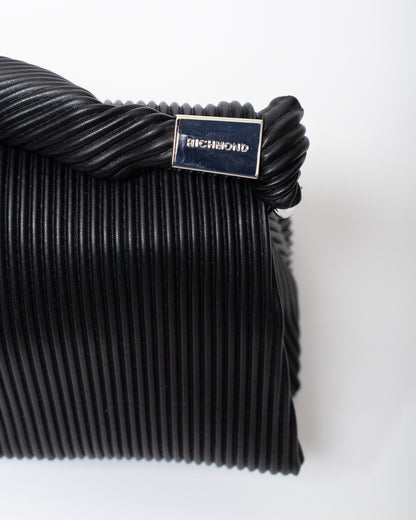Borsa John Richmond in pliss&egrave; con manico e tracolla donna