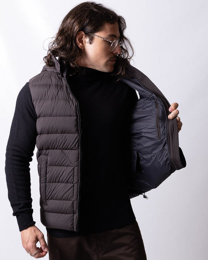 Gilet Colmar opaco con cappuccio staccabile uomo