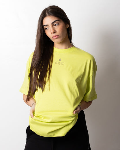T-Shirt Marcelo Burlon oversize con logo animalier donna